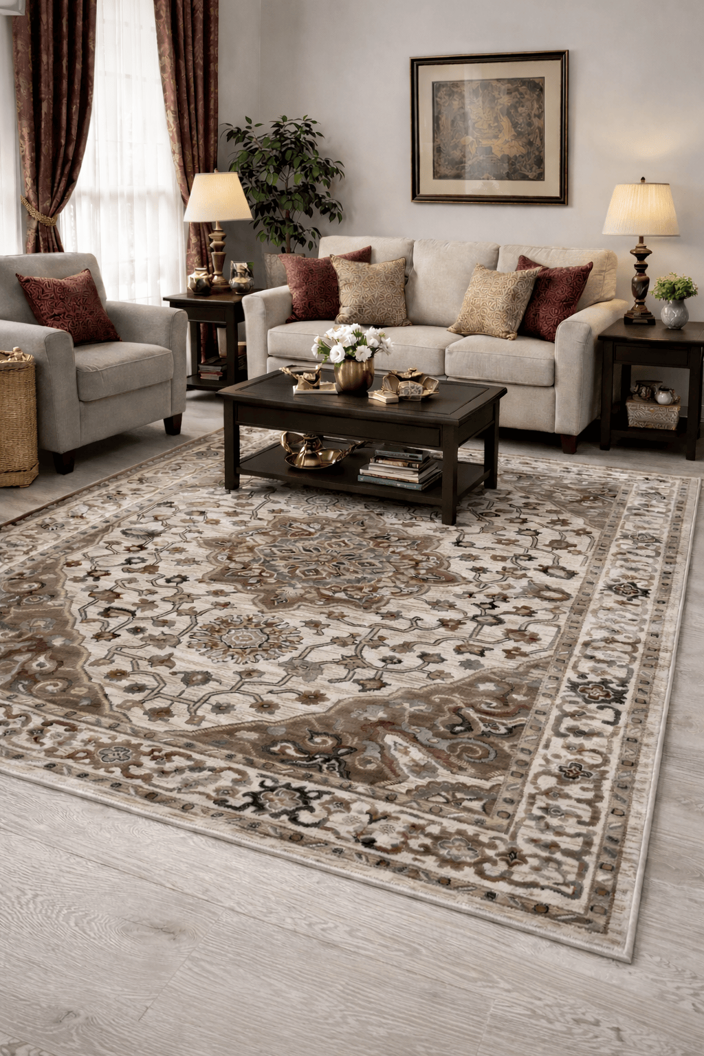CREAM MEDALLION - Rugs Superstore