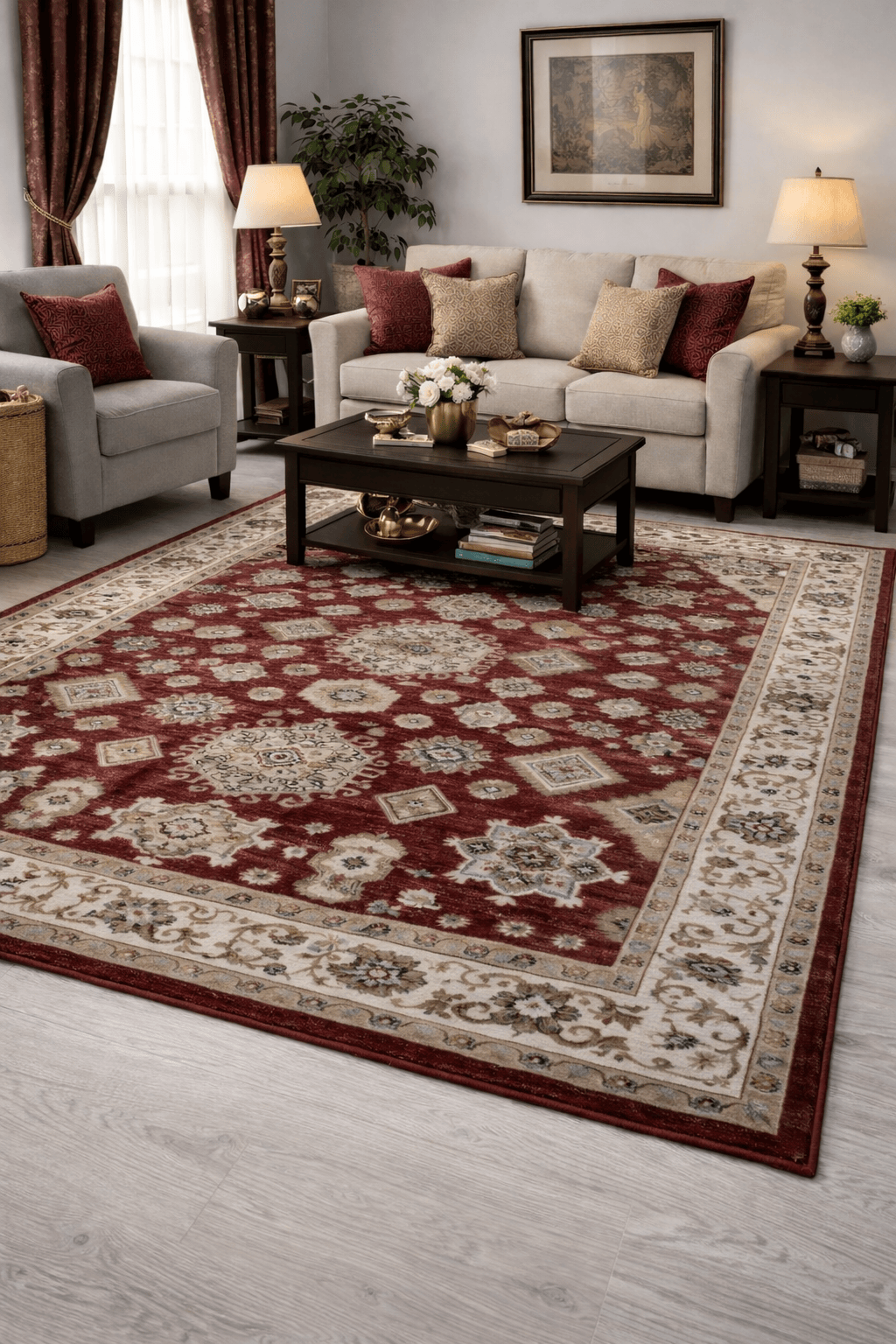 RED BORDER - Rugs Superstore