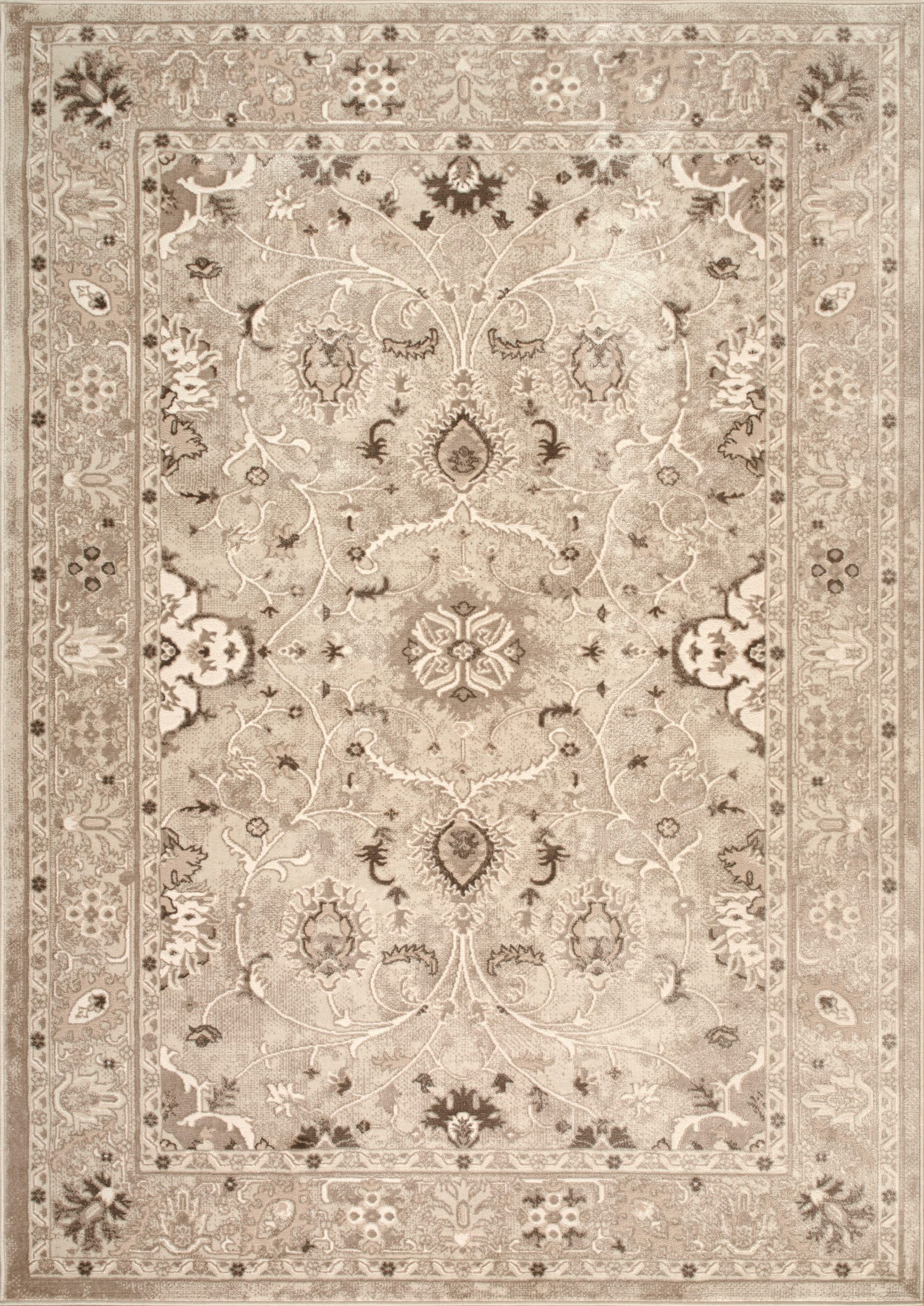 Regency Beige Traditional Design Area Rug